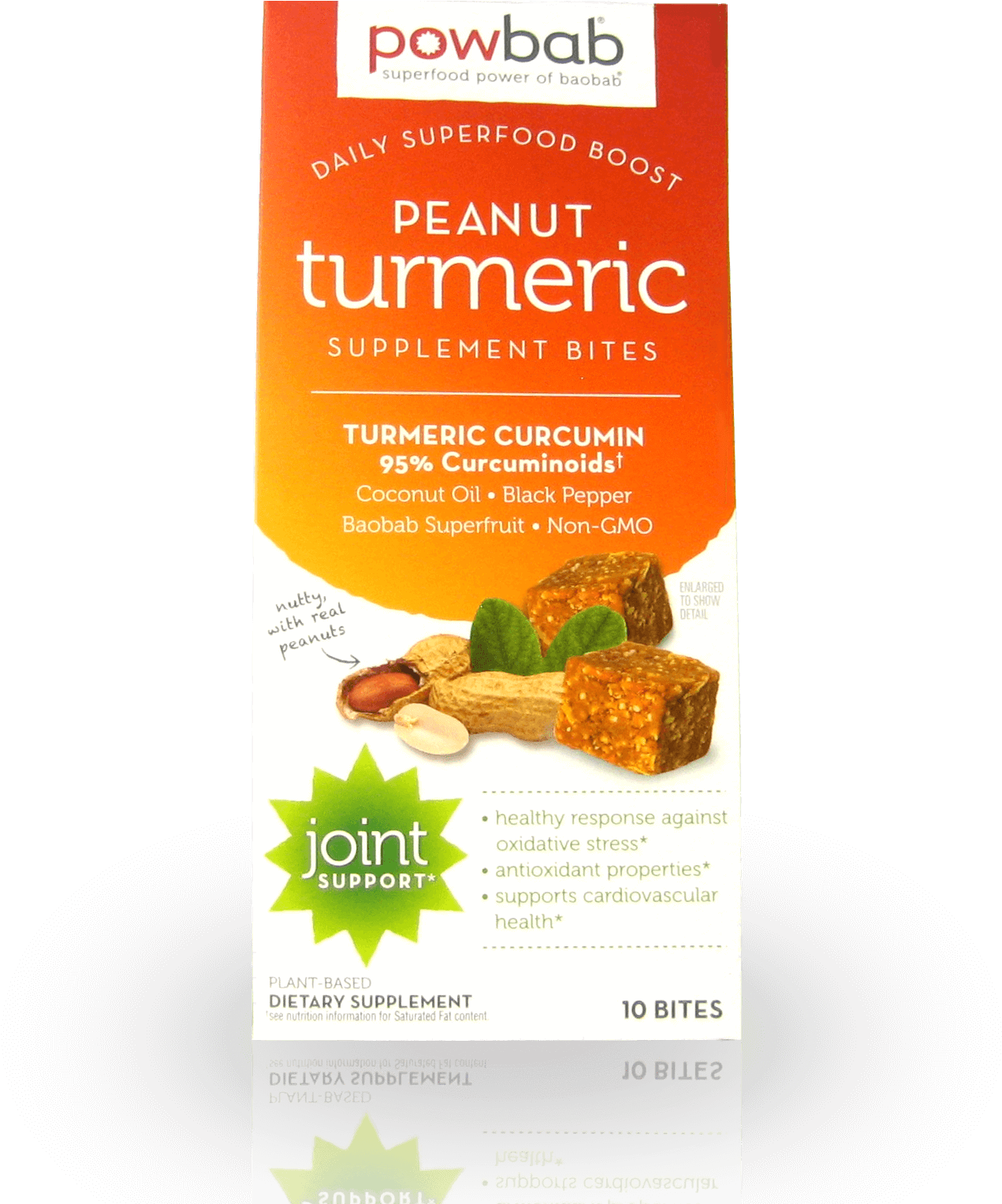 Powbab Peanut Turmeric Supplement Bites - Hazelnut (1600x1600), Png Download