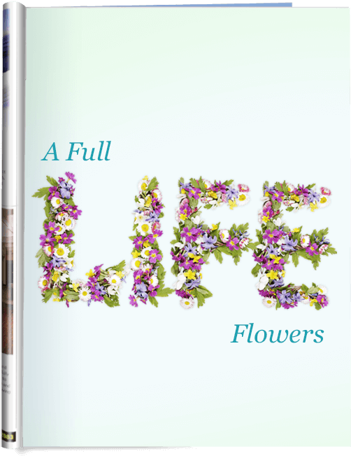 Wildflowers Colorful Font - Floral Design (595x674), Png Download