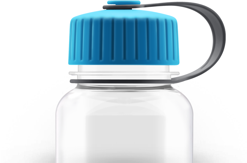 Crystal Wide Mouth Bottle - Plastic Bottle (800x800), Png Download