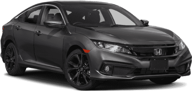 New 2019 Honda Civic Sport - 2019 Honda Civic Lx Black (640x480), Png Download