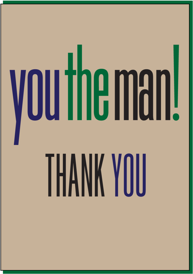 Youthmanthanks Youthemanthanksback (1000x1429), Png Download