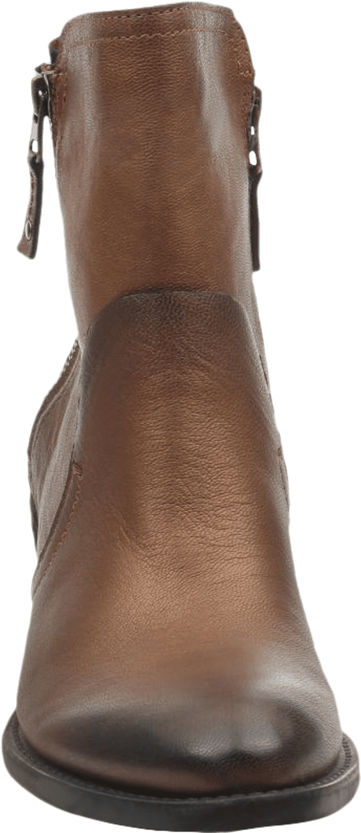 Womens Ankle Boots Red Eye In Dark Bronze Front View - Chelsea Boot (1782x1782), Png Download