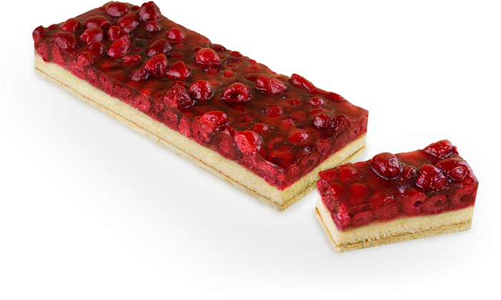 Rasperry Slice - Gelatin Dessert (700x590), Png Download