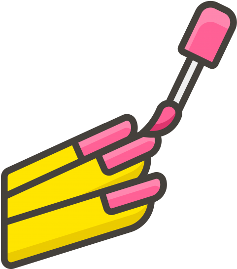 Nail Polish Emoji - Uñas Icono Png (866x650), Png Download