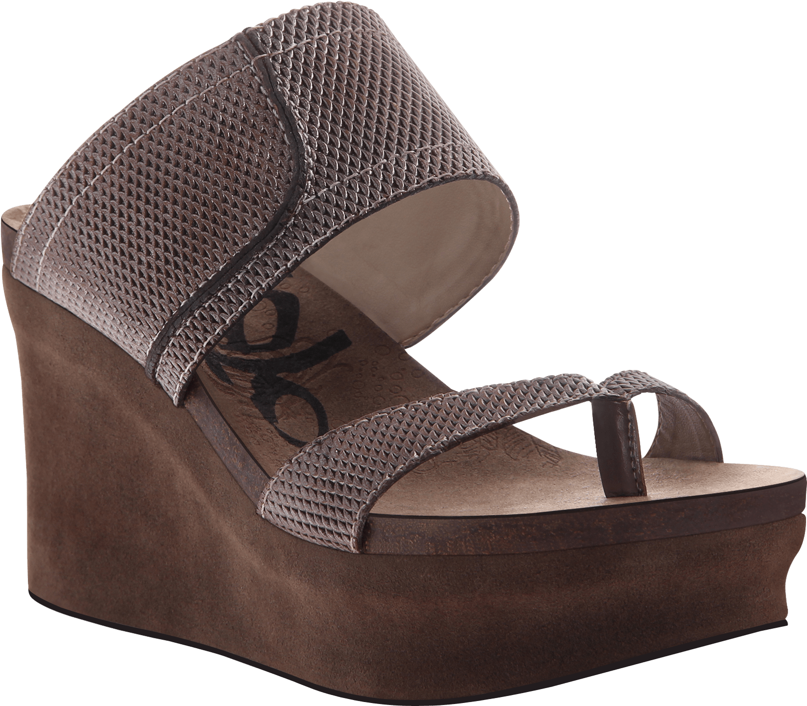 Brookfield Wedge In Pewter Mesh - High Heels (1782x1782), Png Download