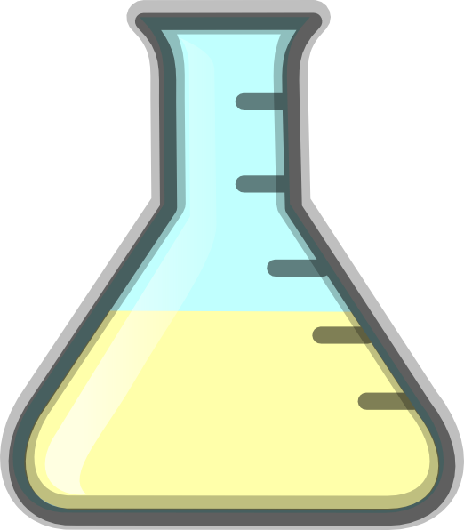 Science Beaker Clip Art (522x596), Png Download