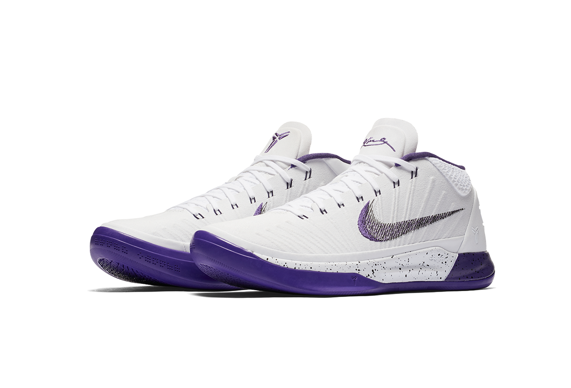 Nike Kobe A - Kobe 12 Ad White (1200x800), Png Download