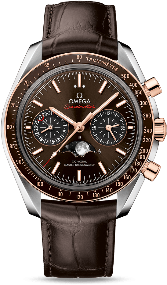 Moonwatch Omega Co-axial Master Chronometer Moonphase - Omega Moonphase Gold (800x1100), Png Download