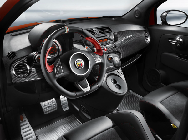 Abarth 695 Tributo Ferrari Genuine Steering Wheel Tmcmotorsport (600x600), Png Download