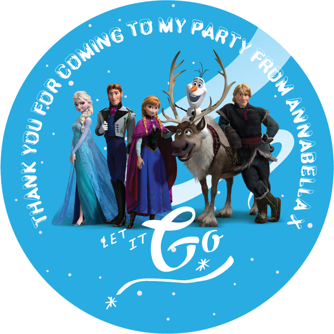 Frozen Party Box Stickers - Frozen Movie Poster Hd (1200x1200), Png Download
