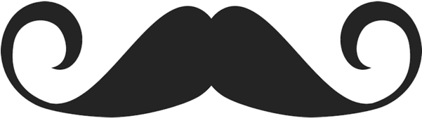 Moustache Rubber Stamps Stamptopia Faux Handlebar Stamp (600x600), Png Download