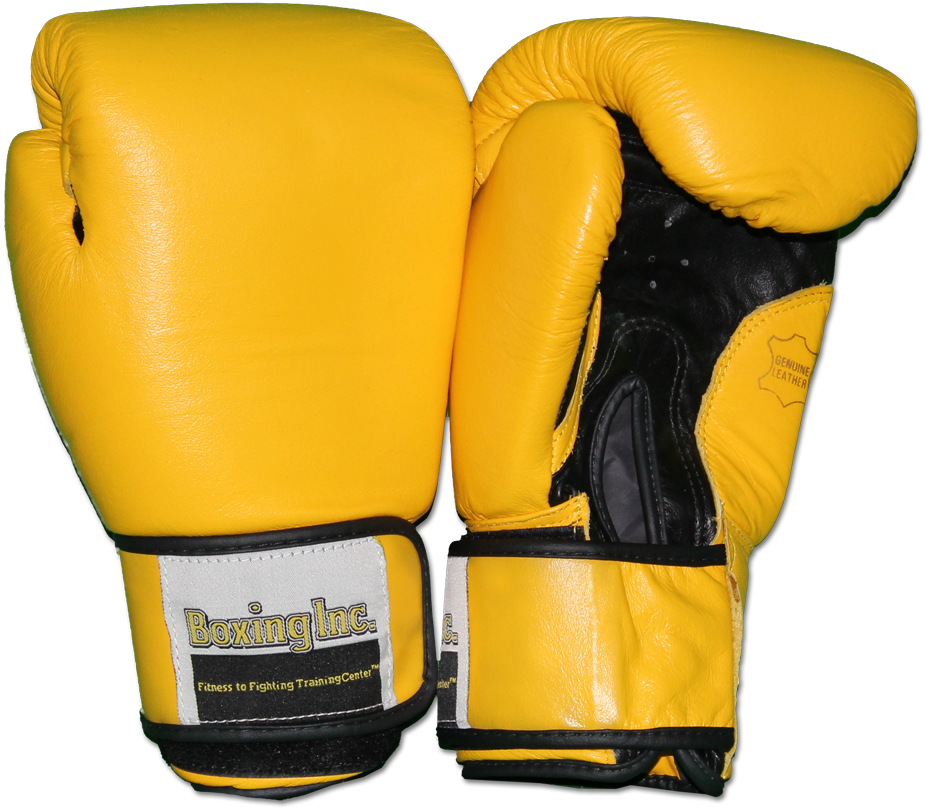 Black And Yellow Boxing Gloves (1024x914), Png Download