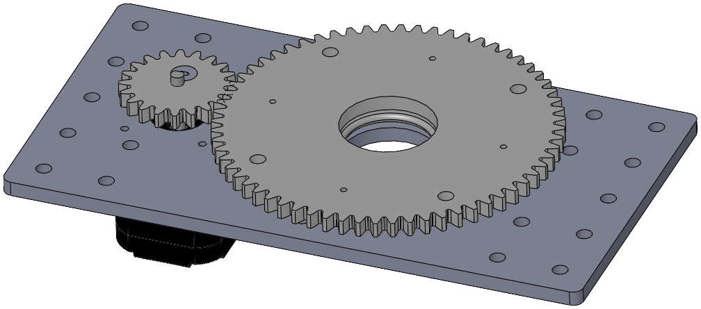 Stepper-driven Turntable¶ - Turntable Stepper Motor (1008x445), Png Download