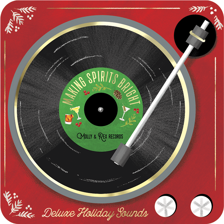 Xmas Turntable Coaster - Circle (1200x1200), Png Download