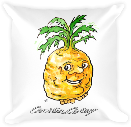 Pauli Broccoli - Throw Pillow (600x600), Png Download