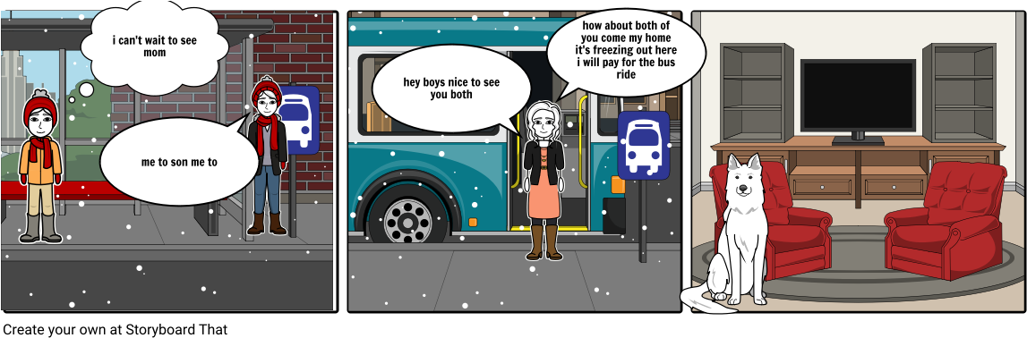 The Seeing Mother - Cartoon (1164x385), Png Download