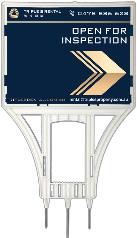 Plastic Sign Holder - Open For Inspection Signs (492x800), Png Download
