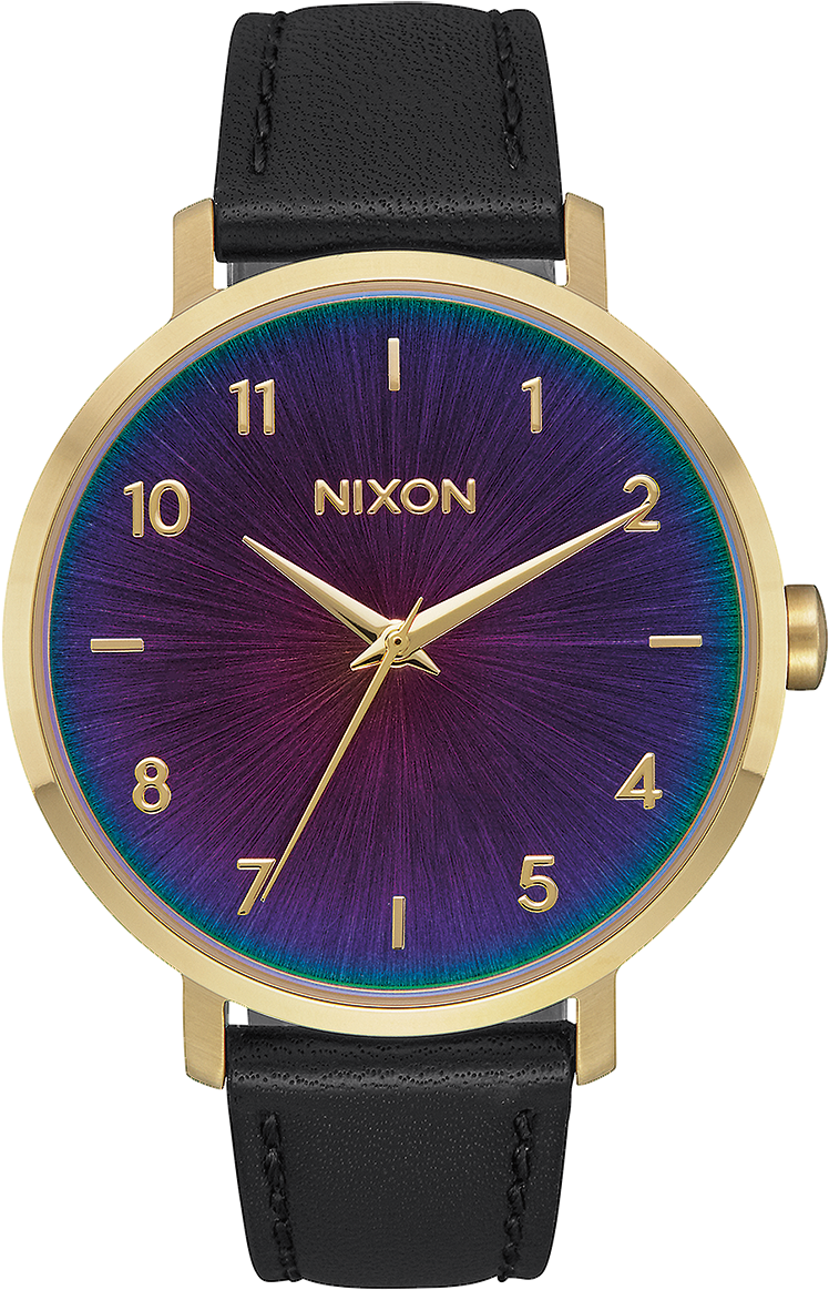 Arrow Leather, Gold / Black / Rainbow - Vincero Kairos Black Gold (900x1282), Png Download