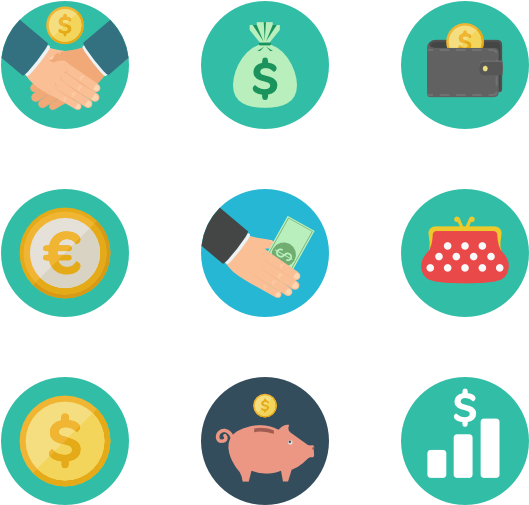 Finance - Flat Icon (600x564), Png Download