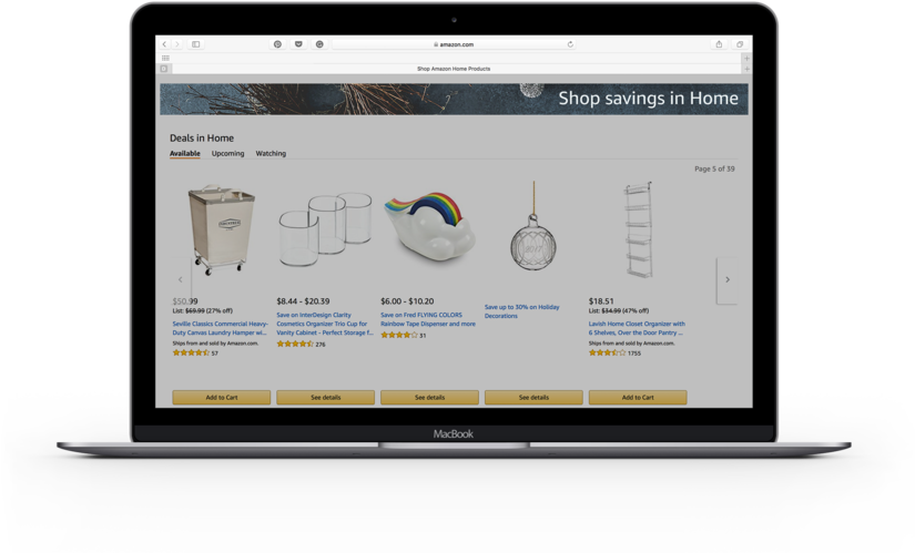 Amazon Home Cg-stripe - E-book Readers (1000x727), Png Download