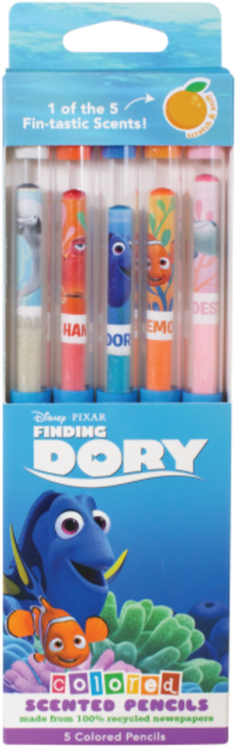 Finding Dory Colored Pencils 5-pack Smencils @ Scentco - Smencils (1200x1200), Png Download