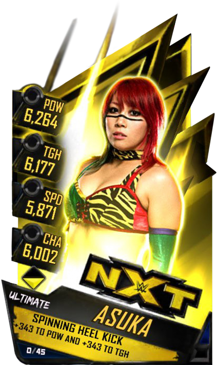 Wrestlemania Supercard Asuka R10 Summerslam Supercard - Ember Moon Elite Card (456x720), Png Download
