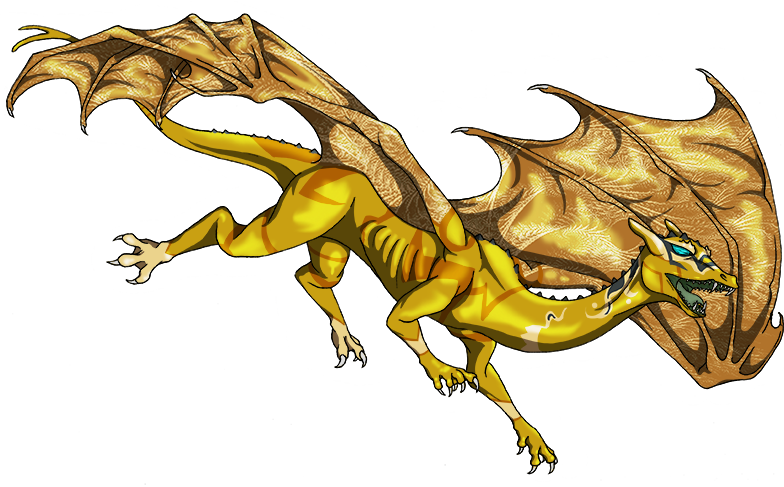 With Gold Teeth Over It, Like There Is A Gold Dragon - Dragon (784x487), Png Download