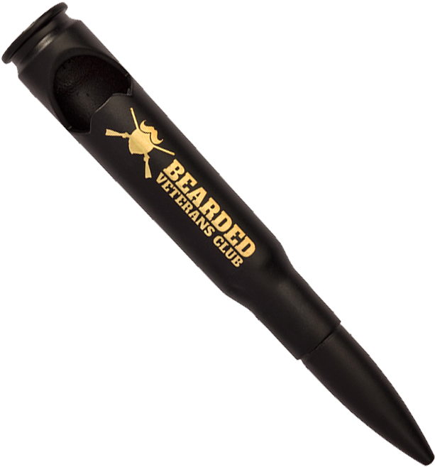Bearded Veterans Club Bullet Bottle Openers - Calligraphy (900x900), Png Download