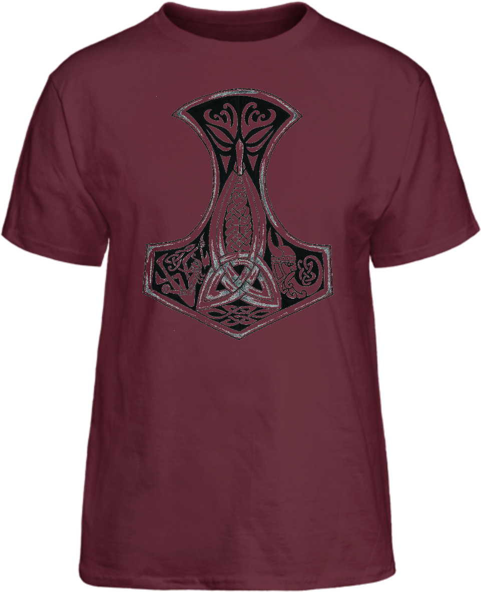 In Norse Mythology, Mjölnir [1] Is The Hammer Of Thor, - Shirt (1000x1456), Png Download