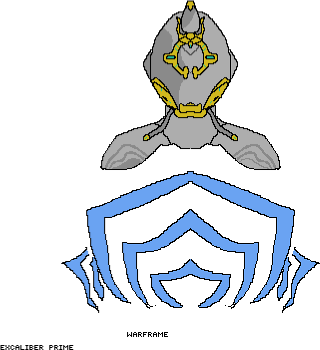 Excalibur Warframe - Illustration (1000x1000), Png Download