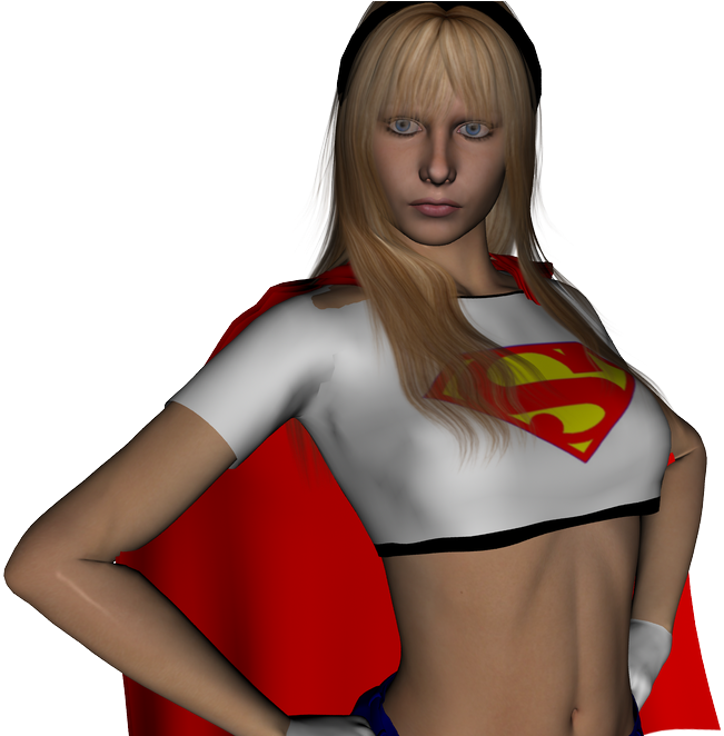 Photo Supergirl-002 - Cape (1000x661), Png Download