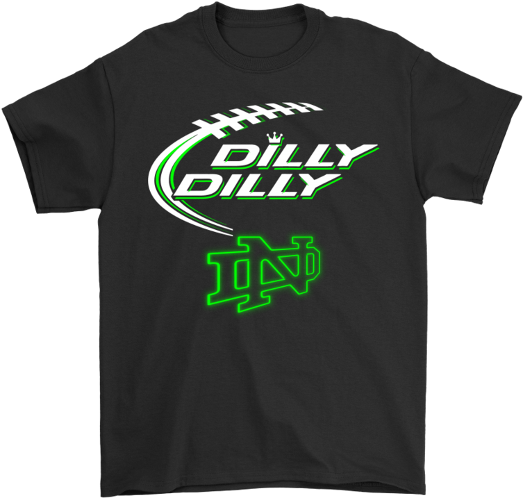 Notre Dame Fighting Irish Neon Light Shirts-potatotee - Active Shirt (900x900), Png Download