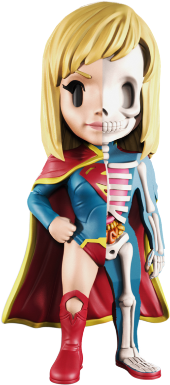 Mighty Jaxx Xxray Dc Comics Supergirl (800x800), Png Download
