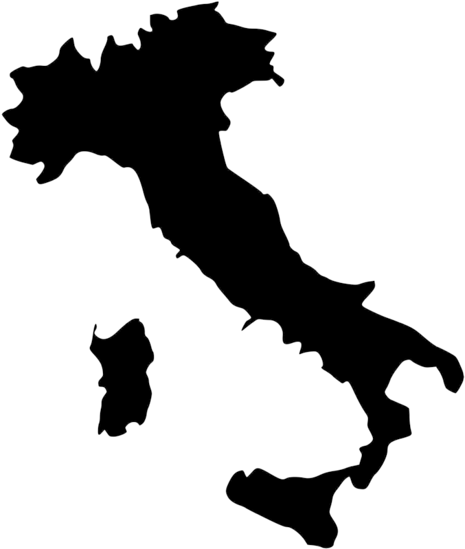 750 X 938 2 - Italy Map Black Png (750x938), Png Download