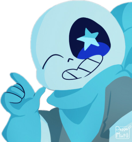 #undertale #sans #blueberry #blueberrysans #underswap - Blueberry Sans (457x493), Png Download