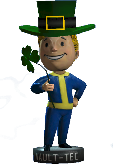 Luck Bobblehead - Cartoon (652x642), Png Download