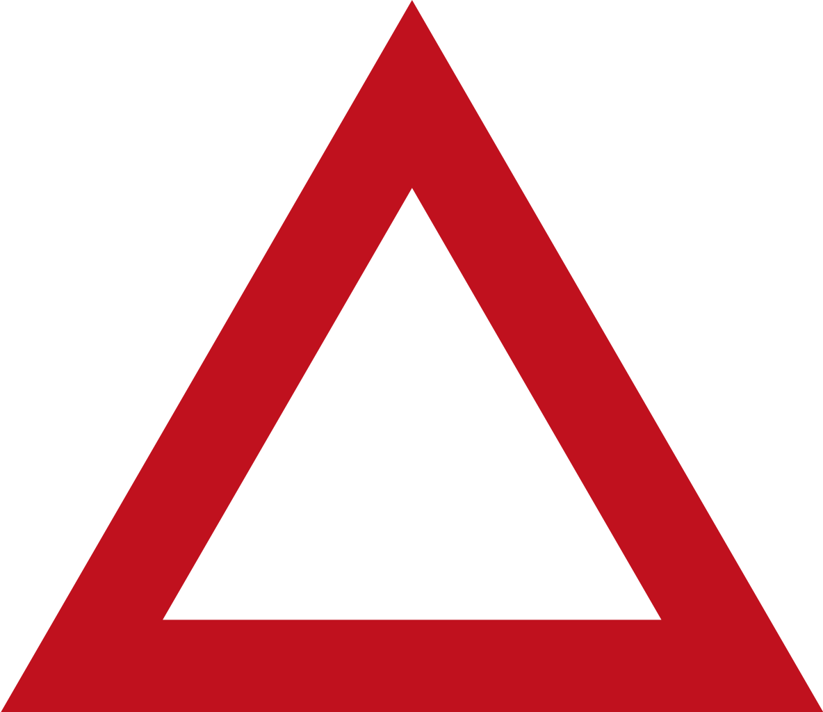 Red Triangle Logo Photo - Blank Warning Road Signs (1184x1024), Png Download