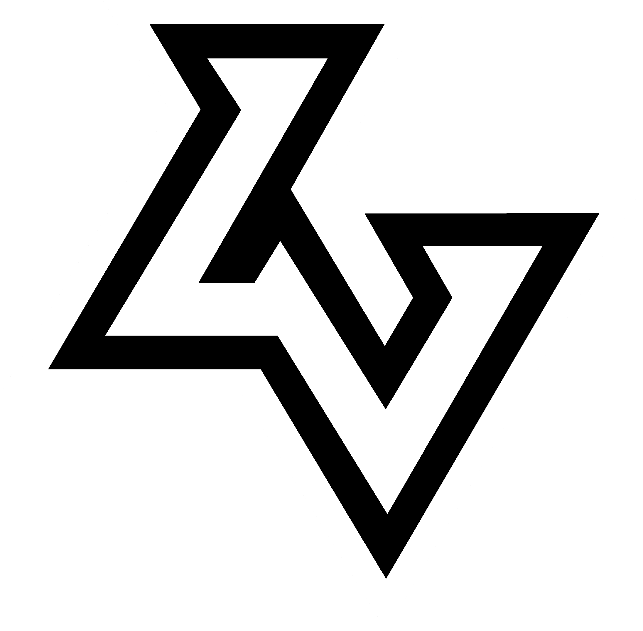 Las Vegas Outlaws Logo Black And White - Triangle (2400x2400), Png Download