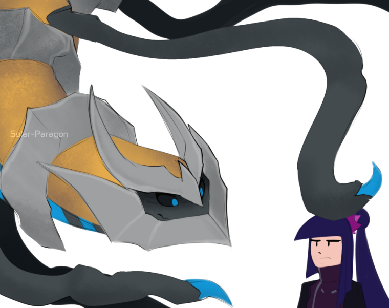 Hades, A Giratina Hatched From An Egg Found In The - Cartoon (760x601), Png Download