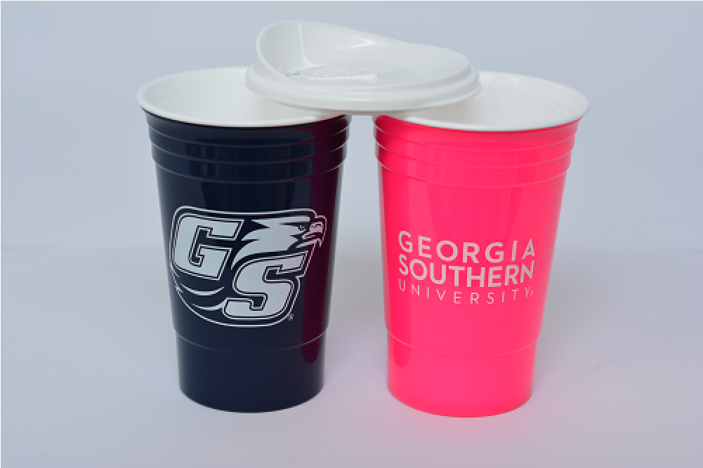Georgia Southern Eagles Drink Logic Hard Plastic Re-usable - Georgia Southern Eagles (1000x1000), Png Download