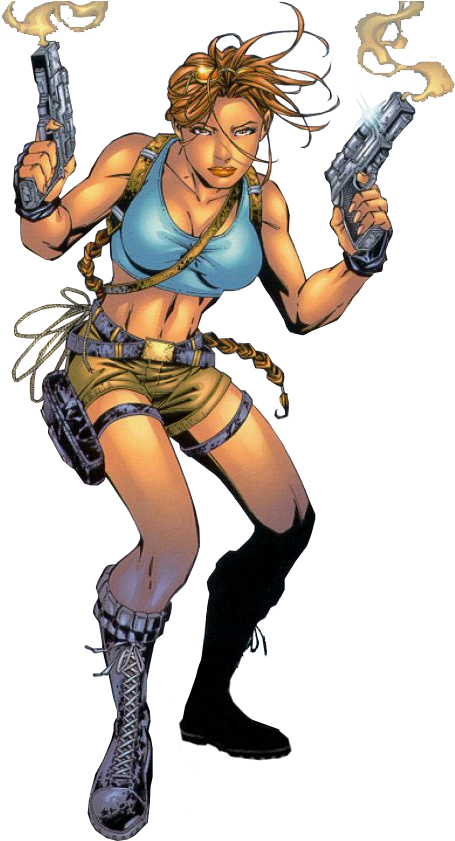 “lara Croft ” - Lara Croft Cartoon Png (600x847), Png Download