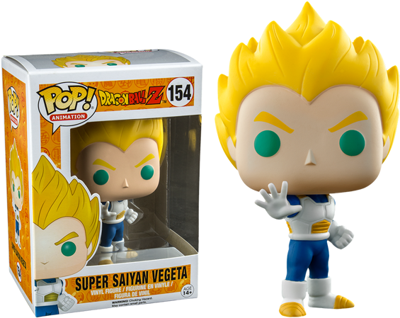 Dragon Ball Z - Super Saiyan Vegeta Funko Pop (600x600), Png Download