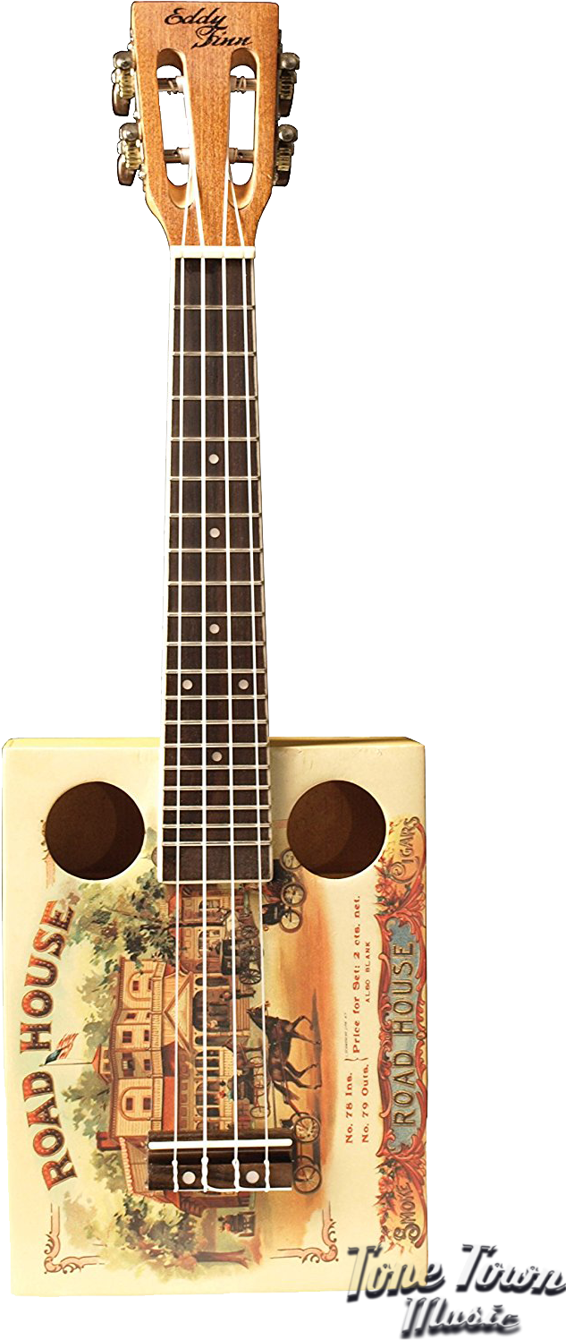 Eddy Finn Ef Cgbx 1 Cigar Box Ukulele - Acoustic Guitar (781x1613), Png Download