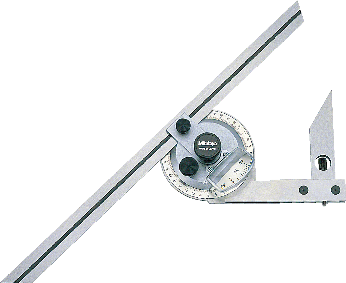 Reference Gauge Universal Bevel Protractor Mitutoyo - Rapporteur D Angle Universel (1250x1250), Png Download