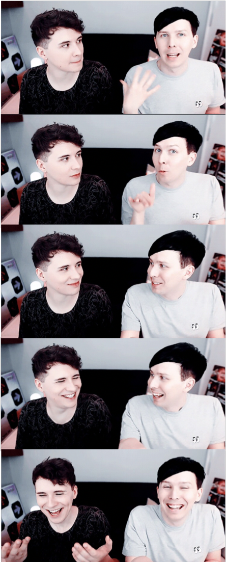 Dan And Phil, Phan, Dads, Fathers, Father - Collage (735x1102), Png Download