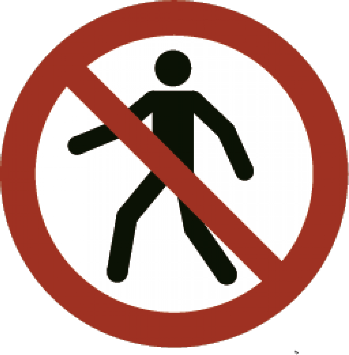 Prohibido El Paso Png - No Unauthorised Access Symbol (1200x1200), Png Download