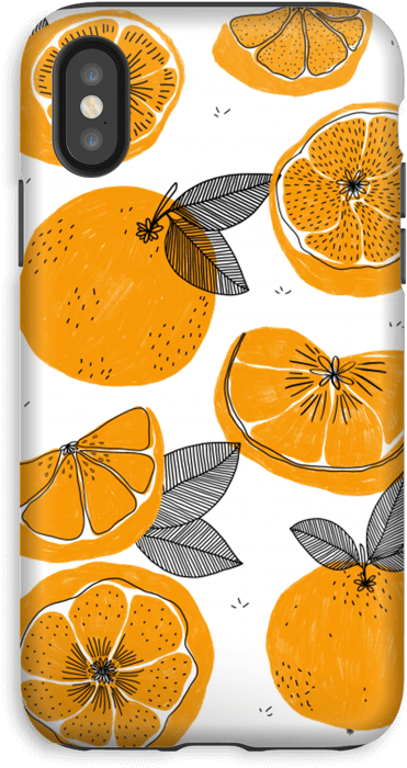 Small Oranges Case Iphone Xs Tough - Rangpur (500x800), Png Download