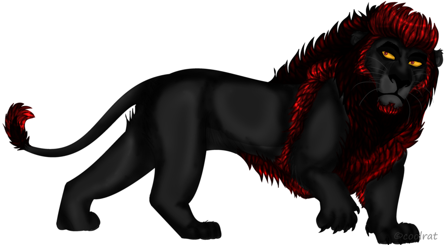 Lion Oc Design - Masai Lion (900x498), Png Download