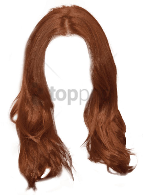 Free Png Download Ginger Long Women Hair Png Images - Woman Hair Png (480x654), Png Download