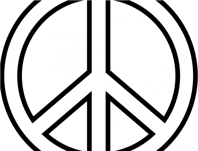 Peace Sign Clipart Peace Emoji - Peace Sign Drawing Easy (640x480), Png Download